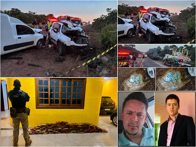 Irmãos morrem em grave acidente na BR-163; polícia encontra 79 tabletes de drogas em veículo